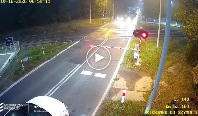 Польський профі та залізничний переїзд