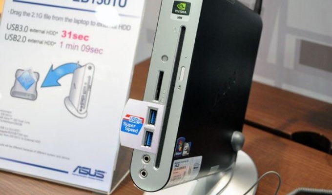 ASUS EeeBox EB1501U - неттоп с чипсетом nVidia ION (8 фото)