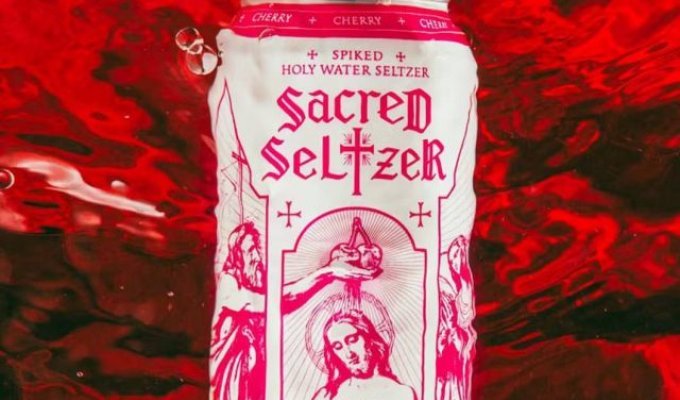 Alcoholic holy water "Sacred Seltzer" was released in the USA (3 photos)