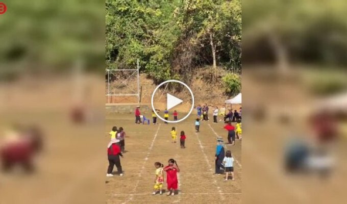 Эстафета превратилась в настоящий хаос: дети сбились с курса