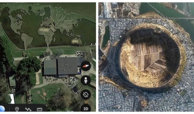 30 неожиданных находок с Google Earth (31 фото)