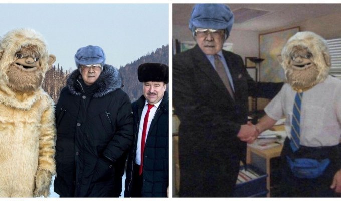 Экс-губернатор Кузбасса наряжал чиновников в костюм Йети для привлечения туристов в регион (28 фото)