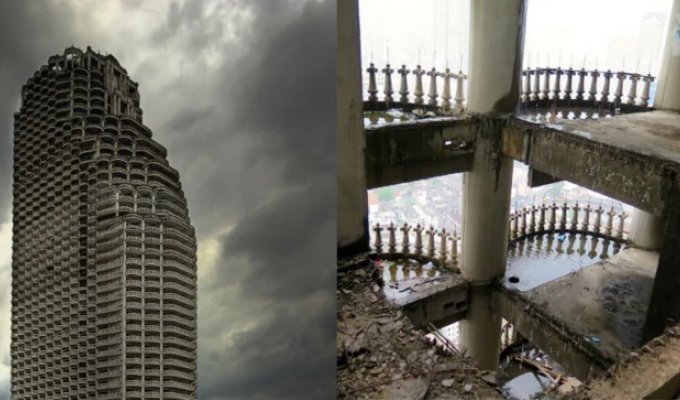 What does Sathorn Tower, the largest abandoned skyscraper in the world, look like (28 photos)