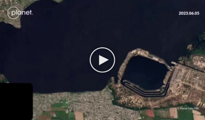 Степень обмеления Каховского водохранилища в районе Запорожской АЭС