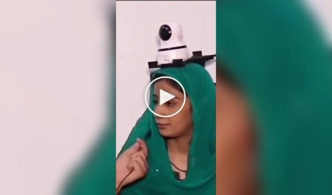 A man in Pakistan attached a camera to his daughter’s head