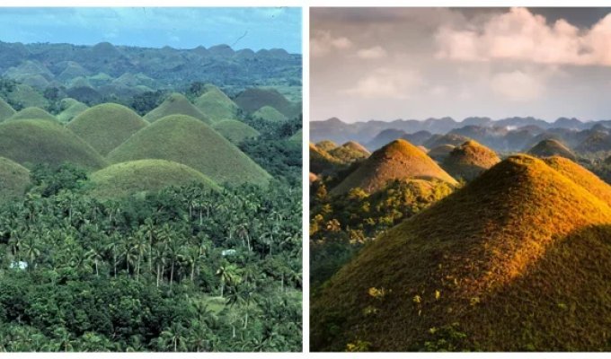 Шоколадные  холмы Бохоля - таинственные возвышенности, причуды которых филиппинцы  до сих пор не могут объяснить (18 фото + 1 видео)