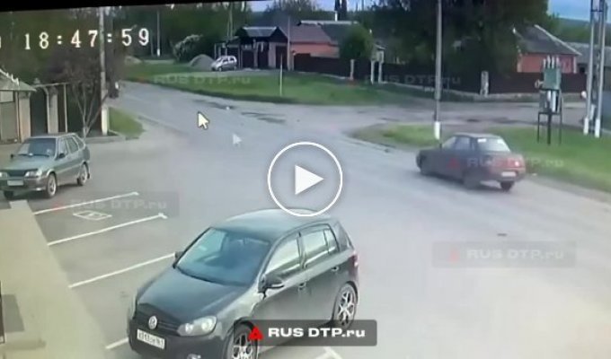 Serious accident involving two LADA cars