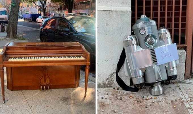25 treasures left by former owners on the streets of New York (26 photos)