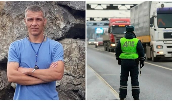 Traffic cops mistook a truck driver with a stroke for a drunk, leaving him in the cold, and then asked them to hush up the matter so as not to “ruin the guys’ lives” (2 photos)