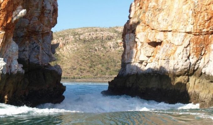 Горизонтальный водопад (9 фото)