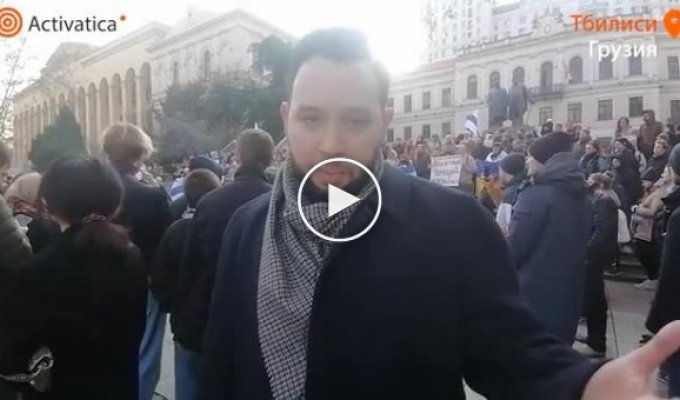 У Грузії росіяни провели мітинг проти війни в Україні