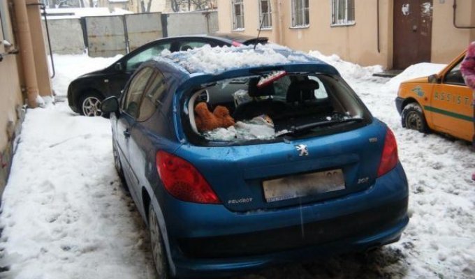 Снежный террор в России (18 фотографий)