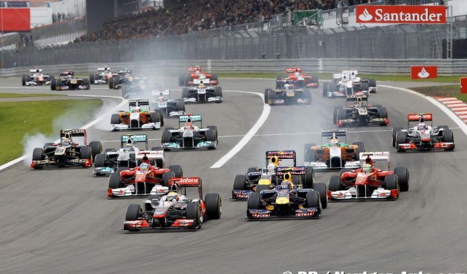 Необычные фото Формулы-1, Гран-при Германии 2011: гонка (33 фото)