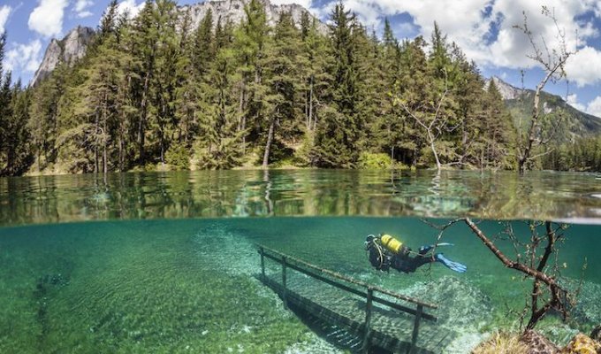 Уникальный подводный парк в Австрии (6 фото)