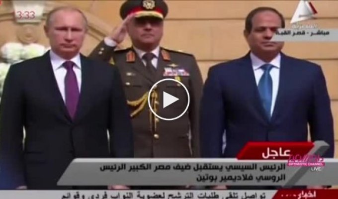 Египет с теплым приемом президента России