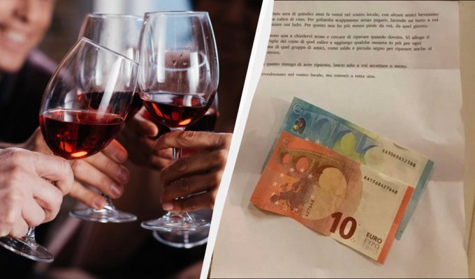 A man paid his bar bill only 15 years after visiting (3 photos)