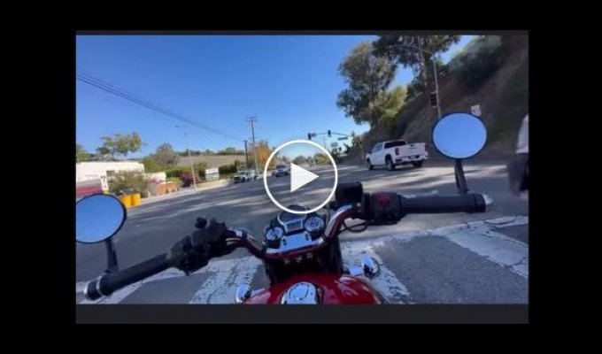 After this video, there will be a dozen fewer motorcyclists in the world