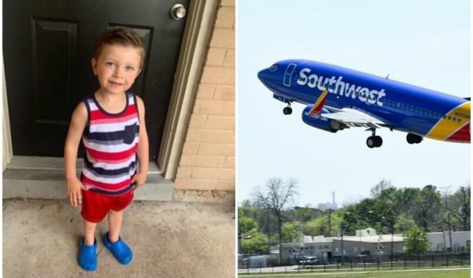 Авиакомпания сняла с рейса 3-летнего мальчика с аутизмом из-за маски для лица (4 фото)