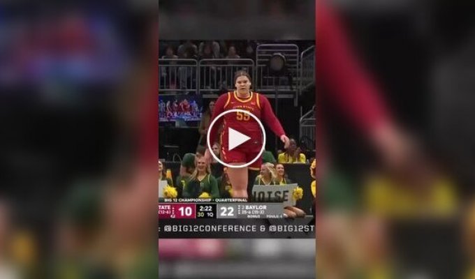 115-килограммовая баскетболистка, сметающая любые препятствия на своем пути