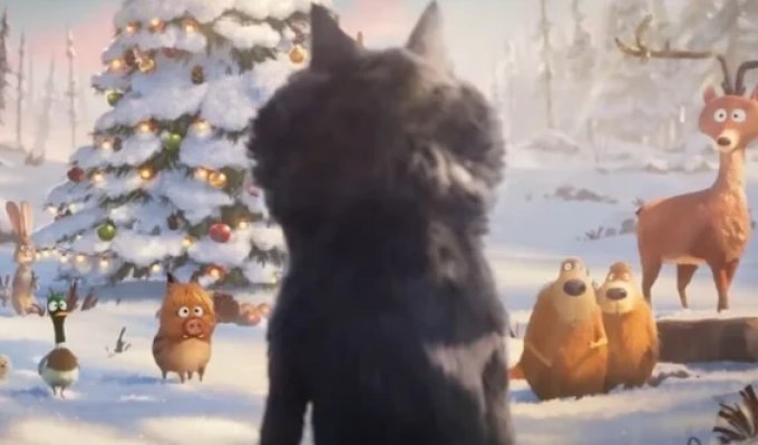 Короткометражка о волке, который устал быть злодеем (4 фото + 1 видео)