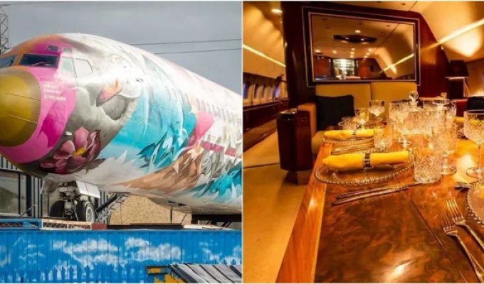 A hotel was made from a Boeing 727 belonging to Pablo Escobar (9 photos + 1 video)