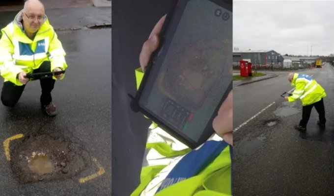 A Briton revealed the secret of how he made road workers eliminate 10,000 Potholes (5 photos)