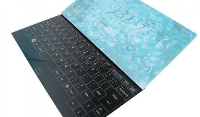 Acer - концепт безрамного ноутбука с сенсорной клавиатурой