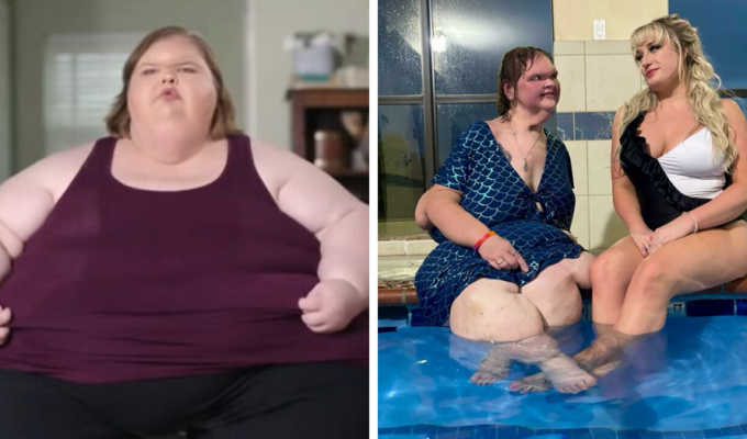 The reality TV star lost 130 kg (9 photos)