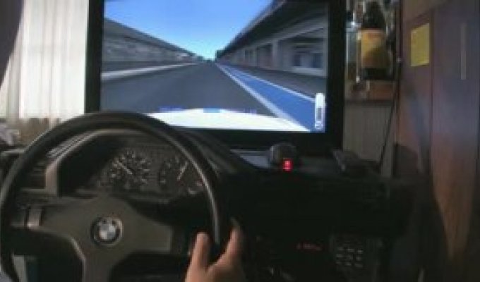Классный гоночный симулятор из запчастей от BMW