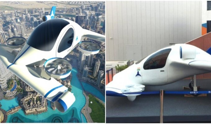 India announced the launch of its own flying taxi (3 photos)