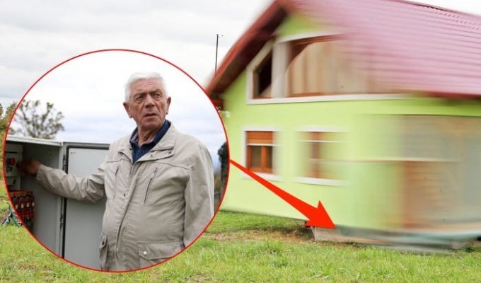 Мужчина построил вращающийся дом, чтобы его жена могла изменить вид из окна, когда захочет (7 фото + 1 видео)