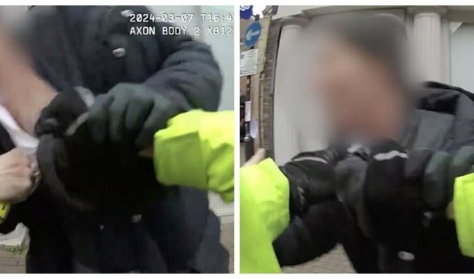 A brave passerby helped detain the thief (6 photos + 1 video)