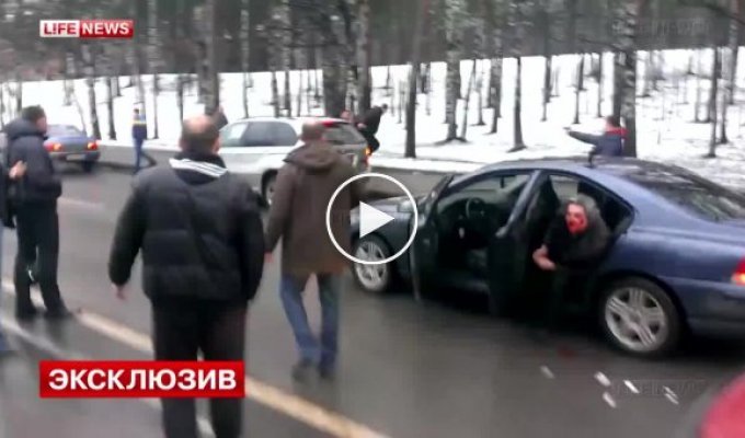 Водители устроили перестрелку в Санкт-Петербурге