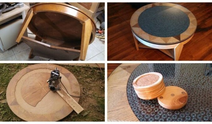 With your own hands: a table with a compass decoration and a little secret (34 photos + 1 video)