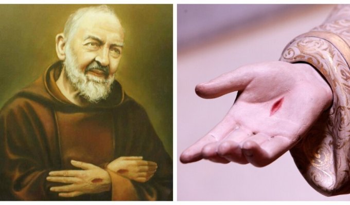 Stigmata of Padre Pio - miracle or fraud? (9 photos)