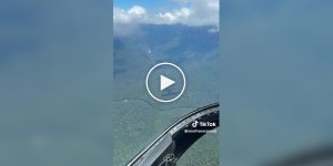 Настоящее чудо природы: мужчина показал свой полет над самым высоким водопадом мира