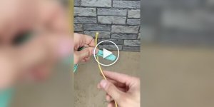 Как легко завязать угловой узел на брезенте
