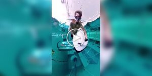 Мгновенное погружение на 40 метров в бассейне