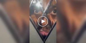 В Англии неизвестный ночью смотрел в стеклянную дверь дома