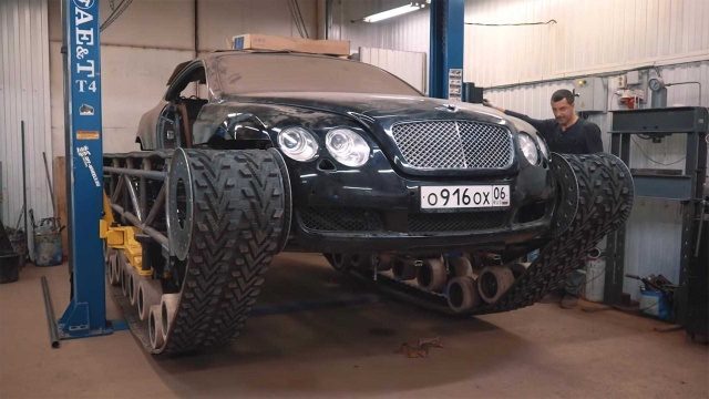 Уникальный вездеход из элитного Bentley Continental GT (8 фото + видео)