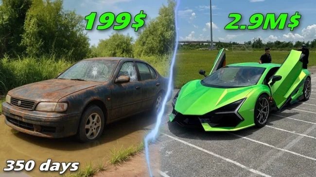 Во Вьетнаме сделали реплику Lamborghini из старого Nissan (24 фото + 1 видео)