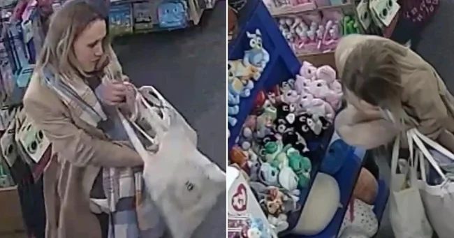 В Великобритании воровка набила штаны мягкими игрушками (5 фото + 1 видео)