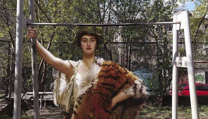 Герои известных картин на фотографиях обычных мест (21 фото)