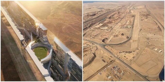 В Саудовской Аравии строят футуристический зеркальный город (10 фото)