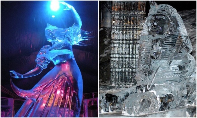 20+ шедевральных ледяных скульптур, которые поражают деталями (23 фото)