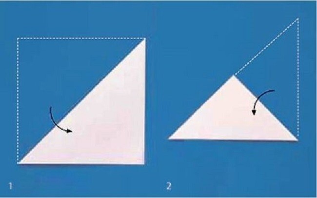 Как сделать правильно снежинку из бумаги пошагово (3 фото)