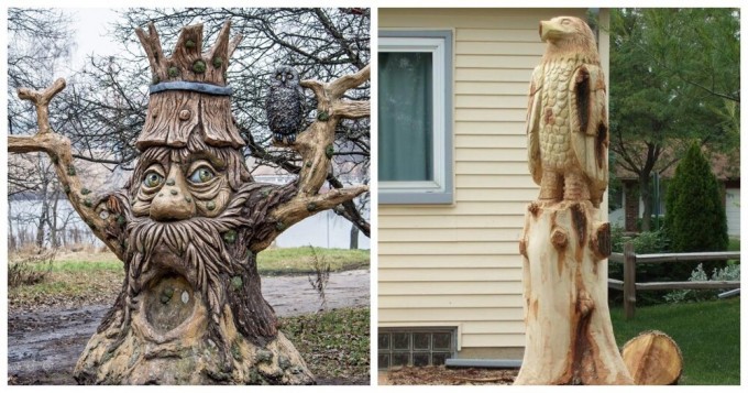 Amazing transformations of one stump (16 photos)