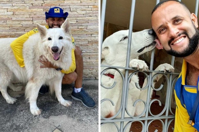 The postman takes a picture with every animal he meets during his working day (31 photos)
