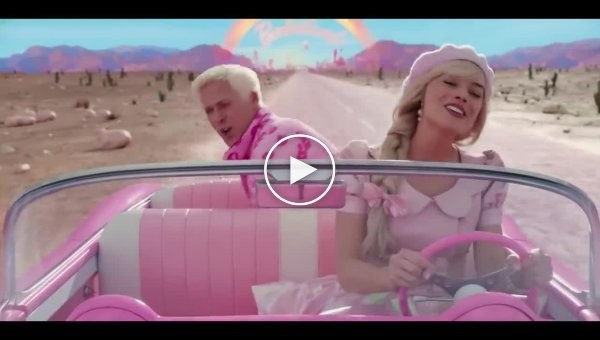 Barbie movie trailer with charming Margot Robbie